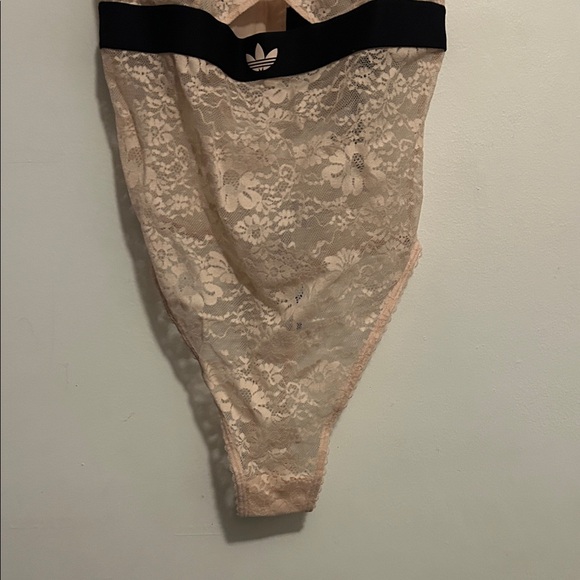 NWT Adidas Women's Lace Chemise - Cream and Black- size small - Picture 3 of 6